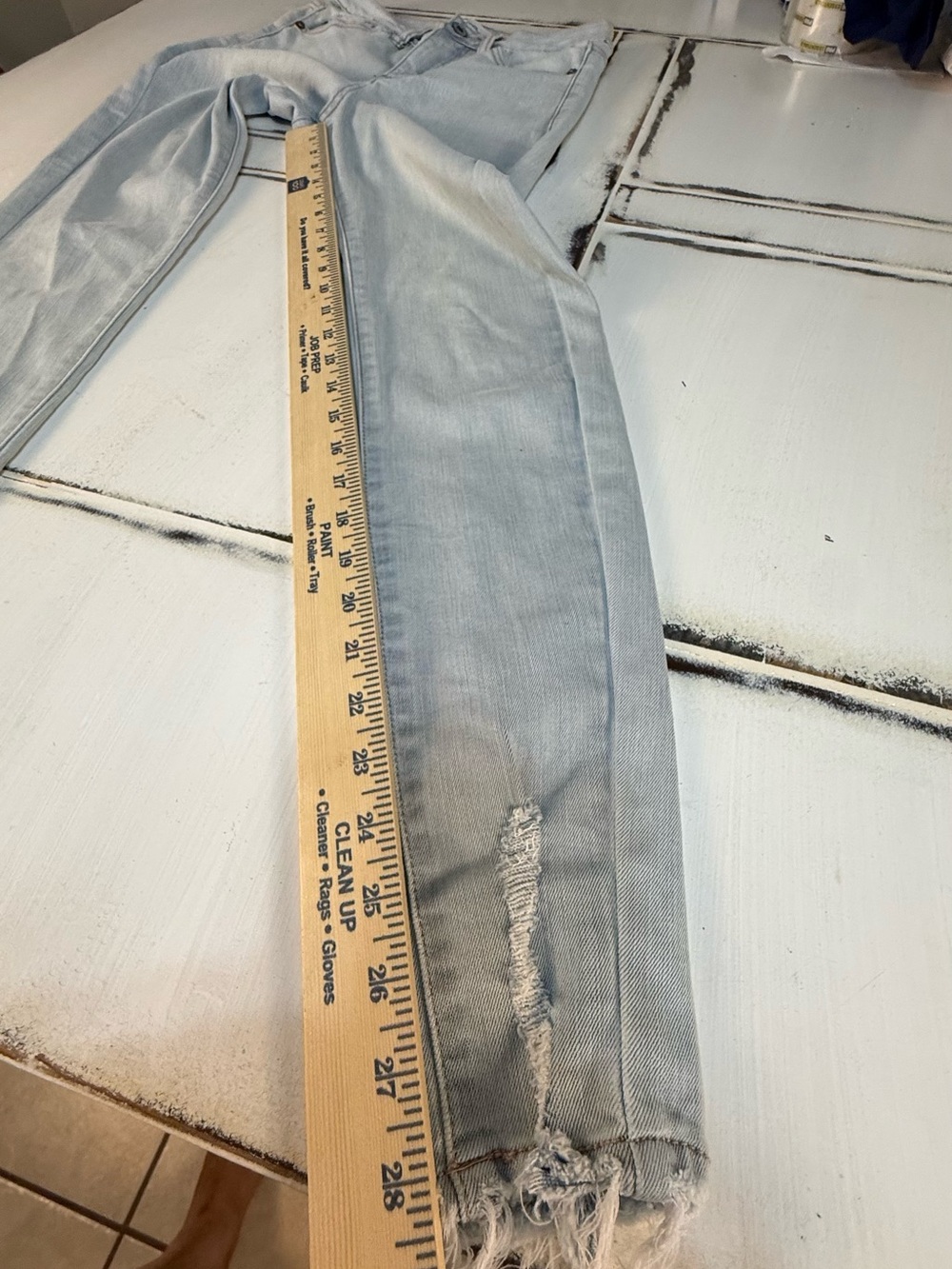 KanCan Light Blue High-Rise Ankle Skinny Jeans 3/25 - Picture 10 of 13
